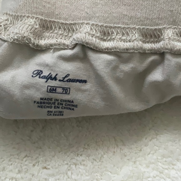 Ralph Lauren khaki joggers. Size 6m - Picture 4 of 5
